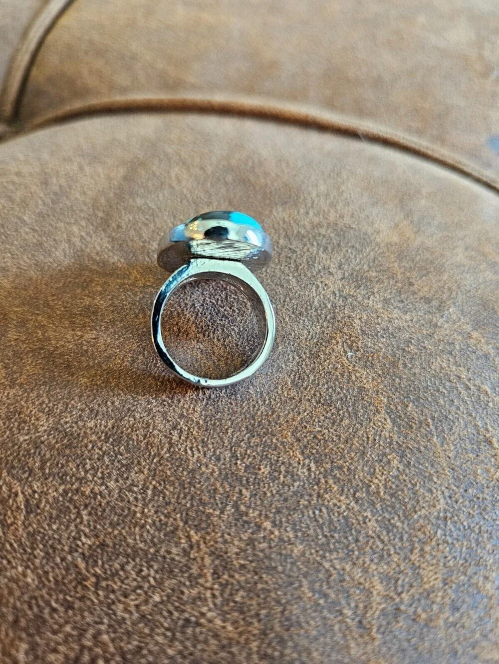 Vintage Womens Sz 8 Statement Piece classic southwestern-style ring Blue